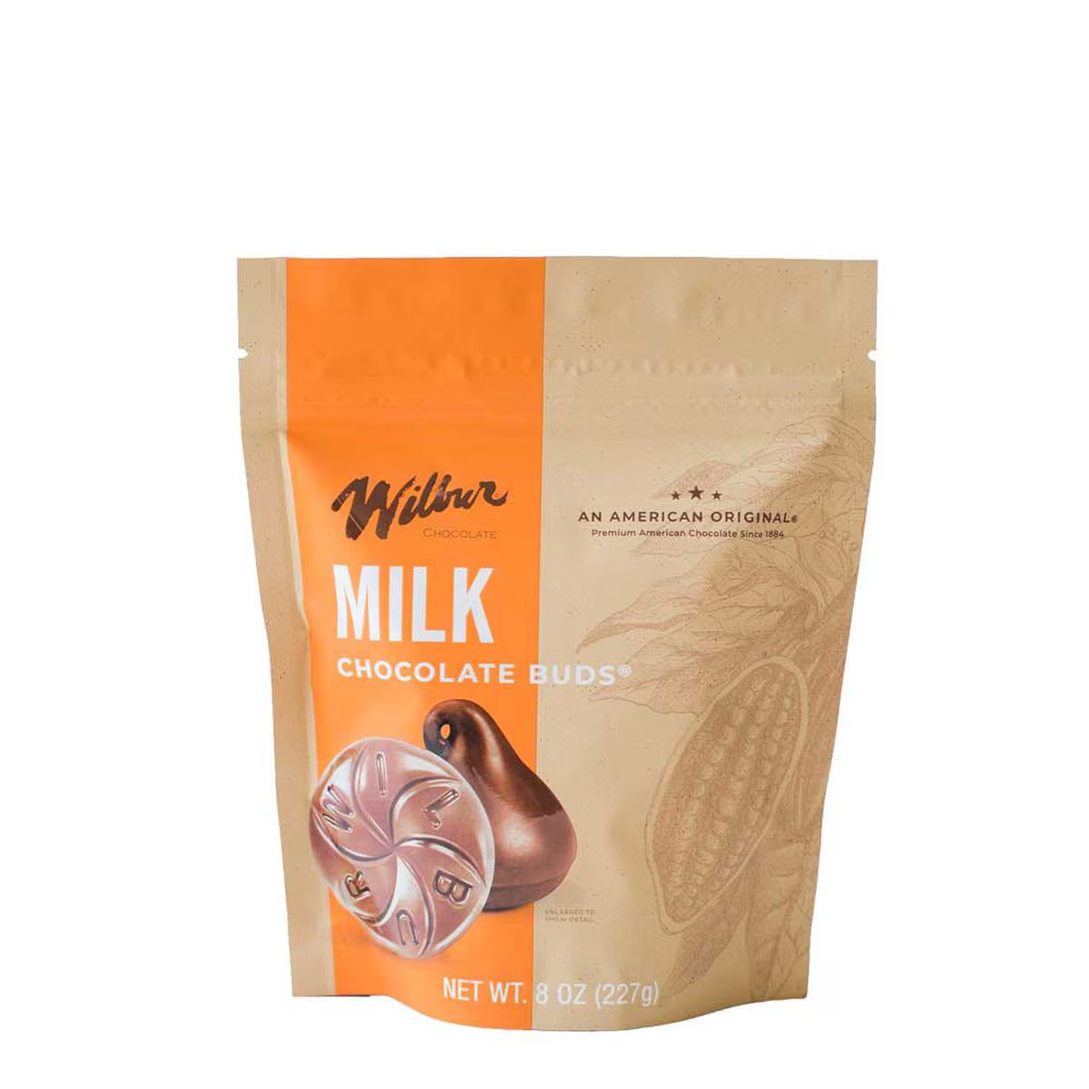 Wilbur Chocolate Wilbur Milk Chocolate Buds - 8 oz. Bag
