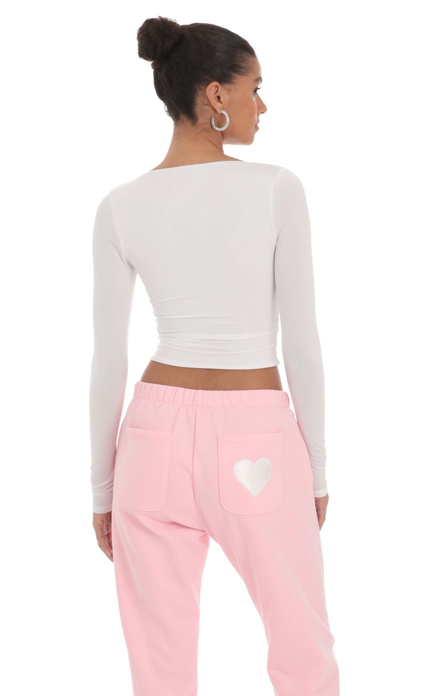 Lucy in the Sky Scoop Neck Long Sleeve Top