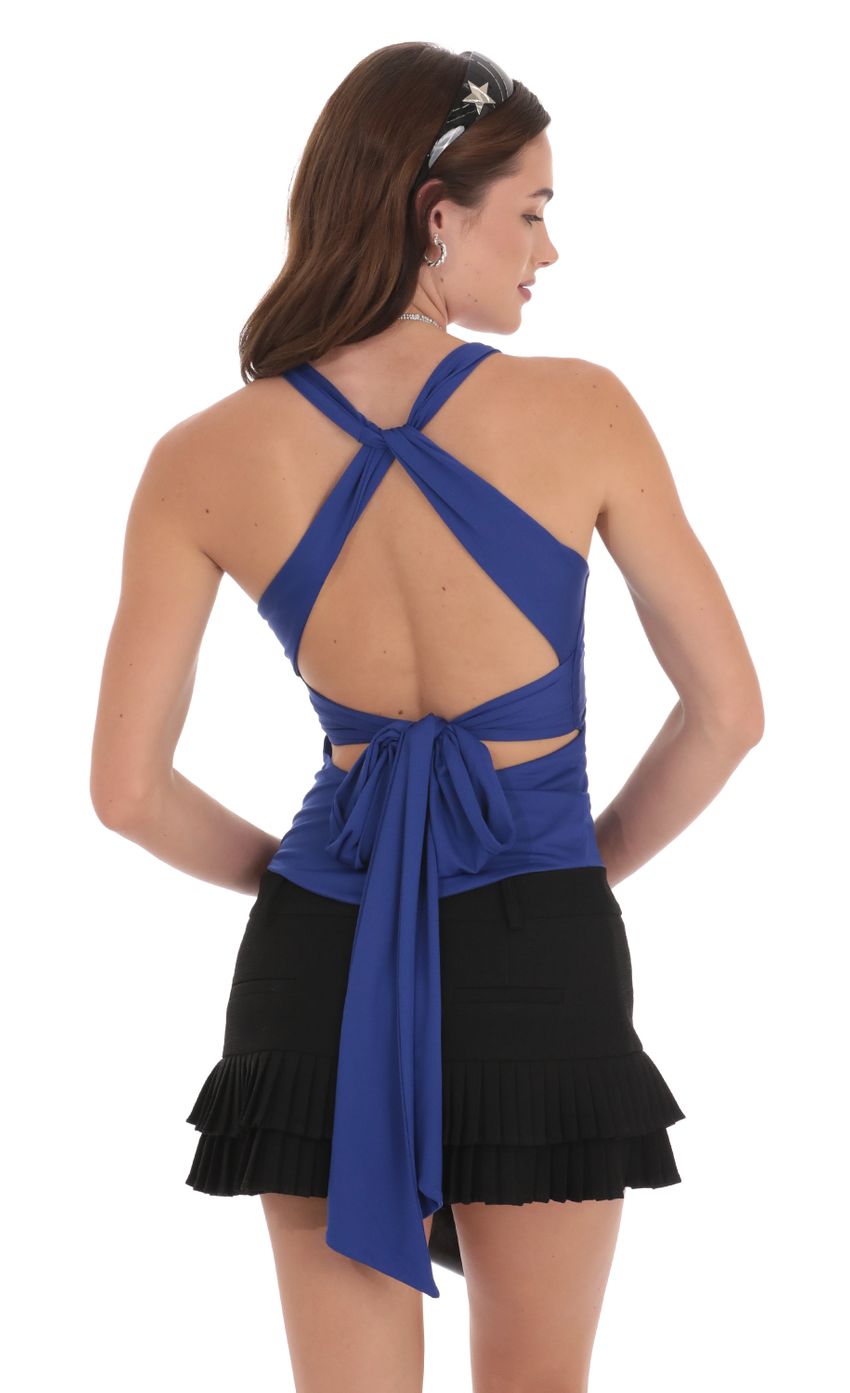 Lucy in the Sky Twist Cross Back Top