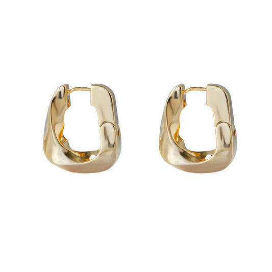 ARGENTO VIVO THE TWISTED BOX HOOP