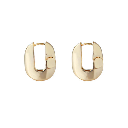ARGENTO VIVO THE FLAT U-SHAPE HOOP