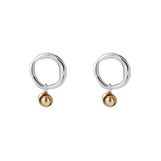 ARGENTO VIVO THE TWO TONE BALL EAR DROP