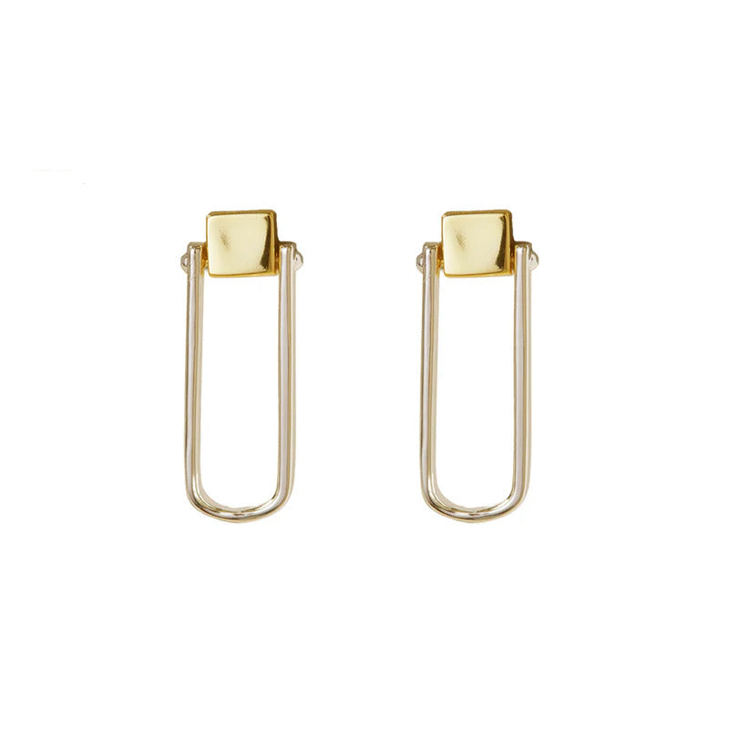 ARGENTO VIVO THE SQUARE DOOR KNOCKER EARRING