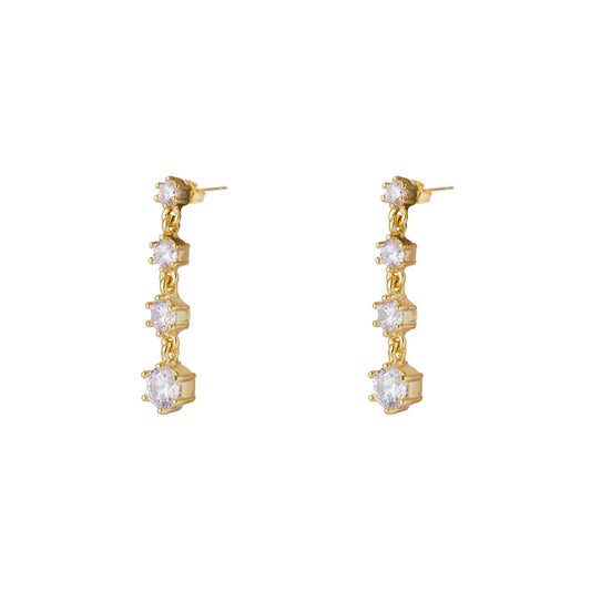 ARGENTO VIVO THE CZ ROSE DROP EARRING