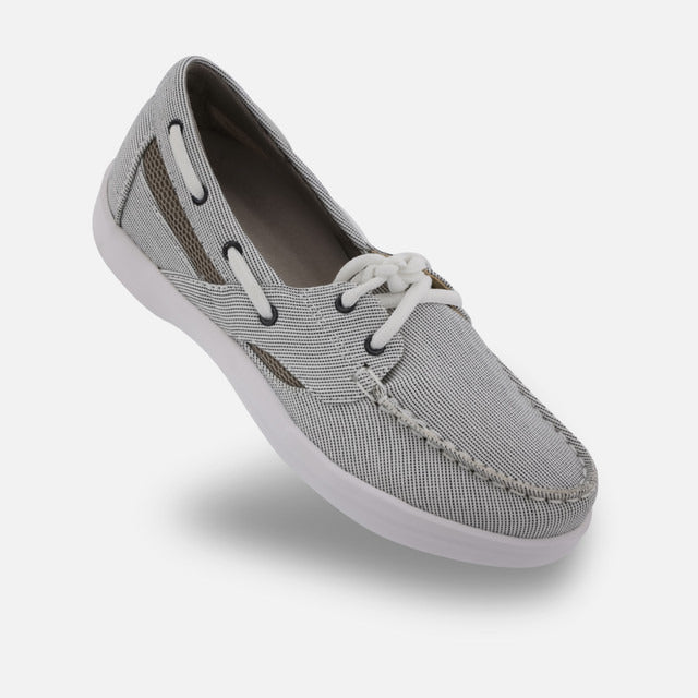Apexfoot Women's Boat Shoe Petals Sydney - Gray