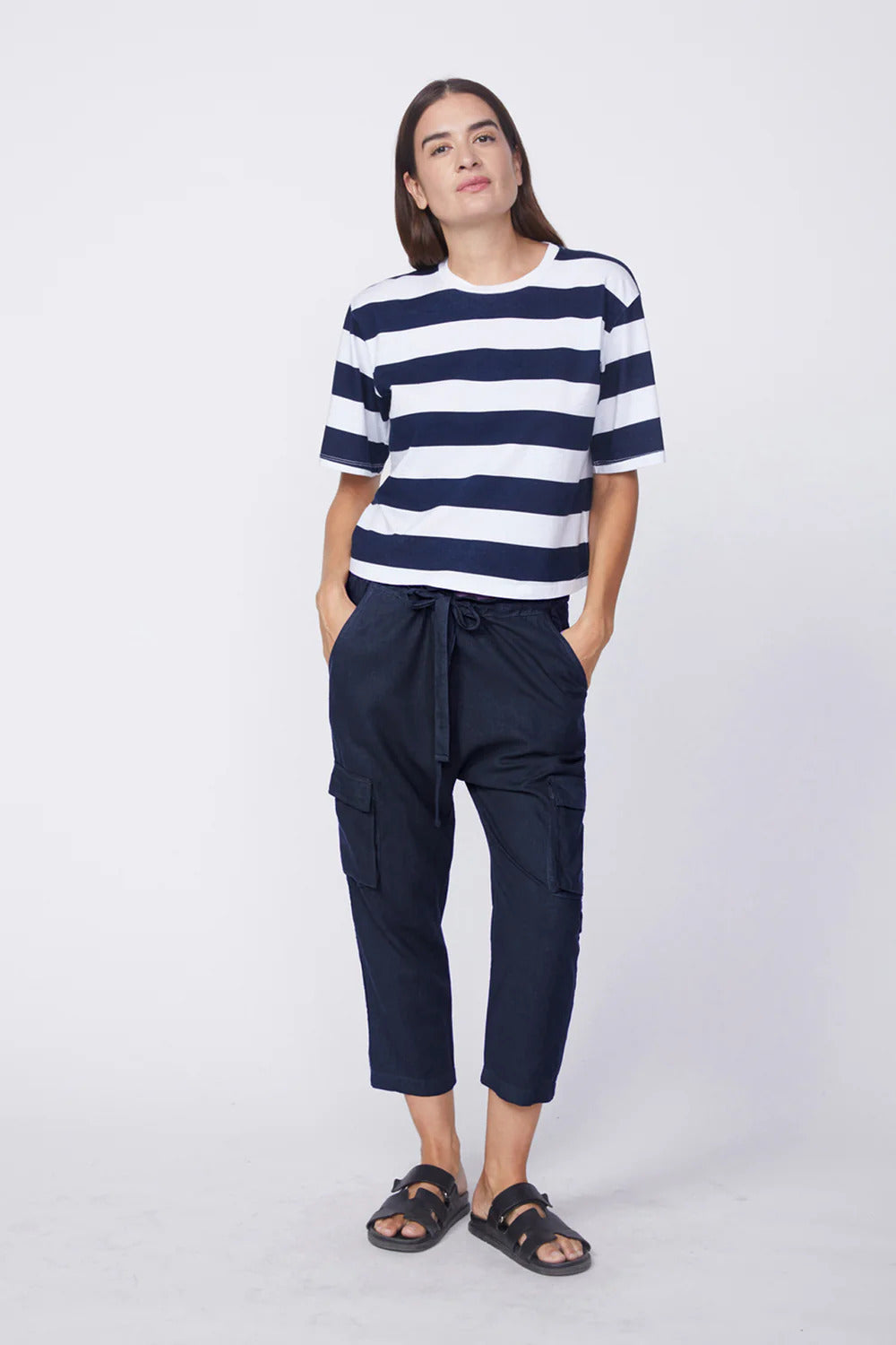 BAILEY/44 Women's Stateside Linen Paperbag Cargo Pant