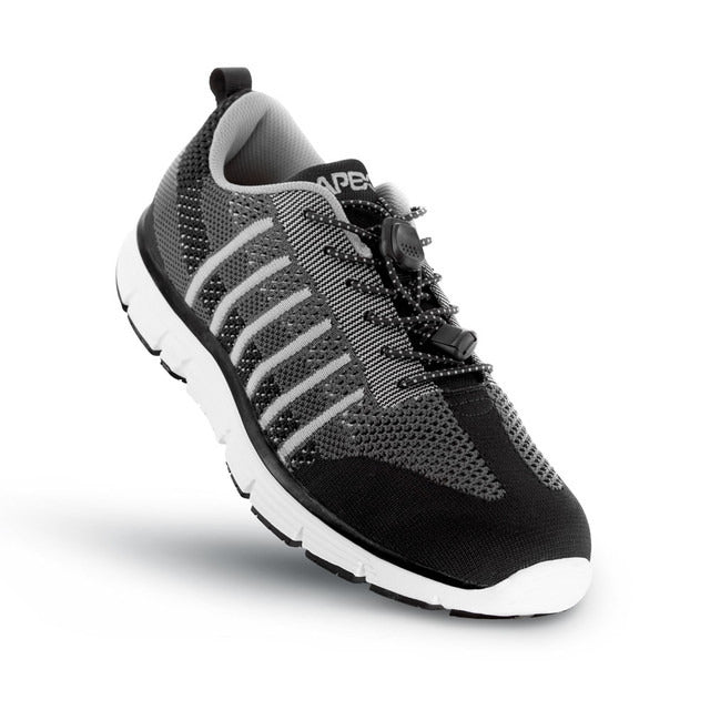 Apexfoot Men's Knit Active Shoe Bolt - Black