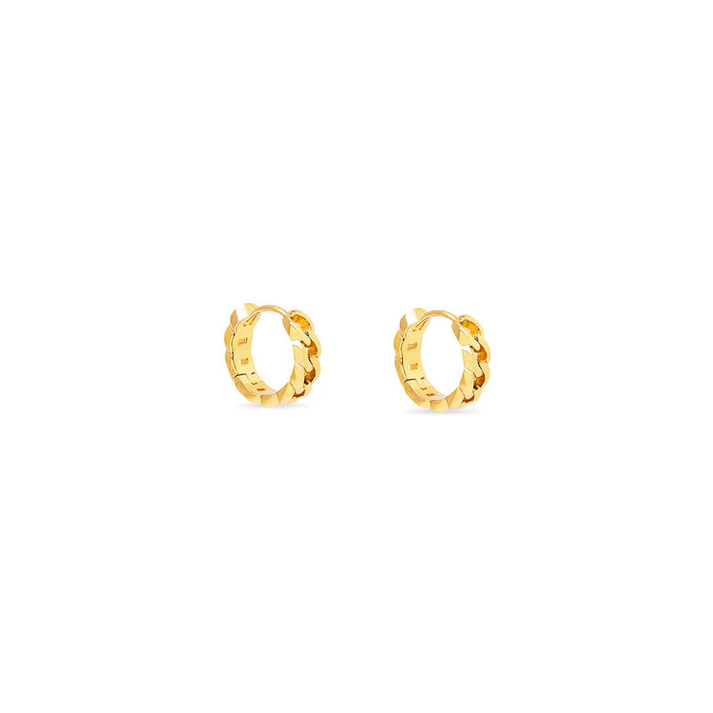 ARGENTO VIVO THE CURB CHAIN HUGGIE
