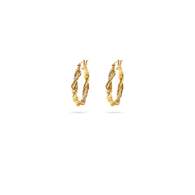 ARGENTO VIVO THE TEXTURED ROPE EARRINGS (EMILY DIDONATO X ARGENTO VIVO)