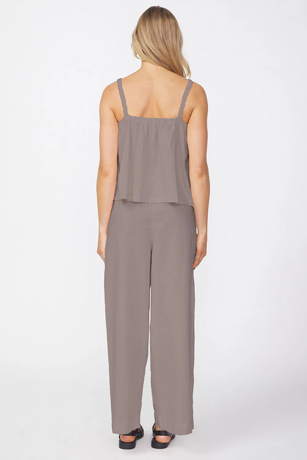 BAILEY/44 Women's Stateside Voile Wide Leg Trouser in Twig