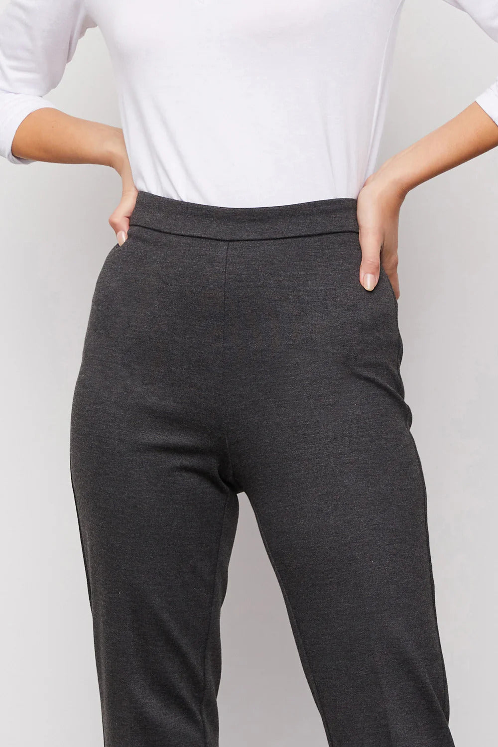 BAILEY/44 Women's Bailey 44 Paige Knit Trouser in Anthracite