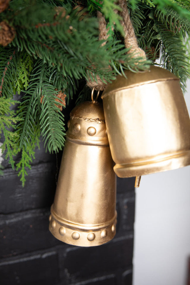 Decorator's Warehouse 4” Country Gold Bell Ornament