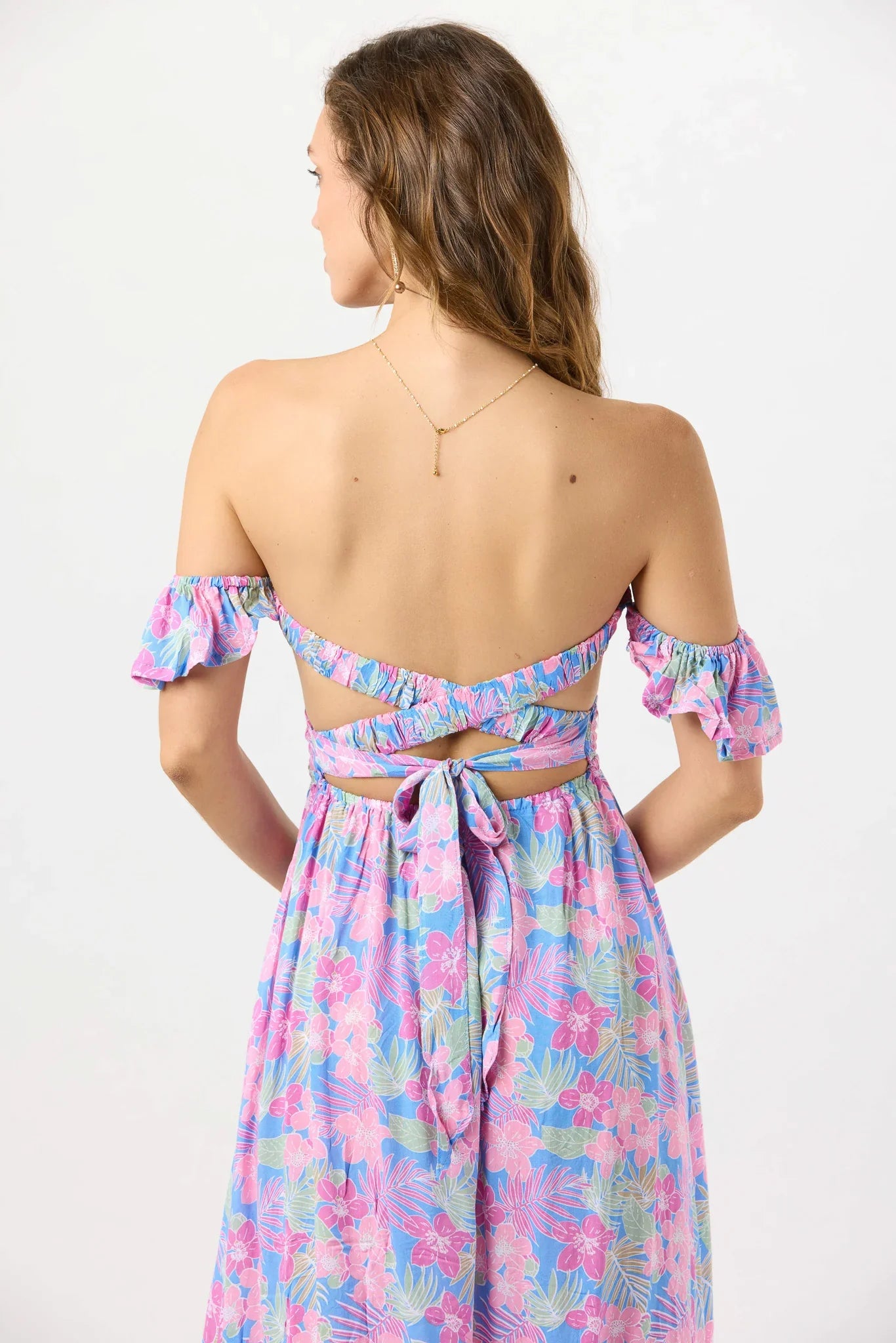 Tiare Hawaii Claudia Maxi Dress - Tropics Cornflower