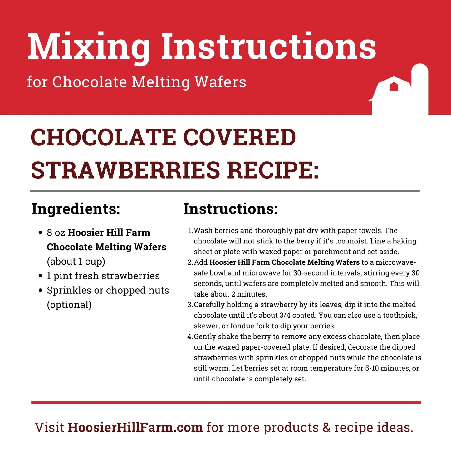 Hoosier Hill Farm Chocolate Melting Wafers