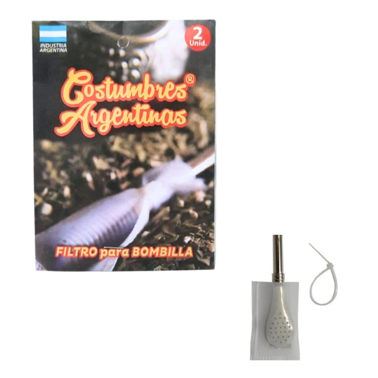 Pampa Direct Costumbres Argentinas Filtro Para Bombilla Straw Filter Avoids Yerba Dust & Prevents Acidity Mates Más Duraderos (2 count)