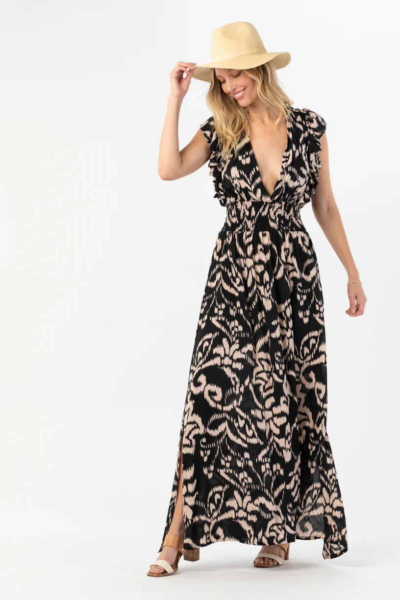 Tiare Hawaii Dahlia Maxi Dress - Nomadic Black