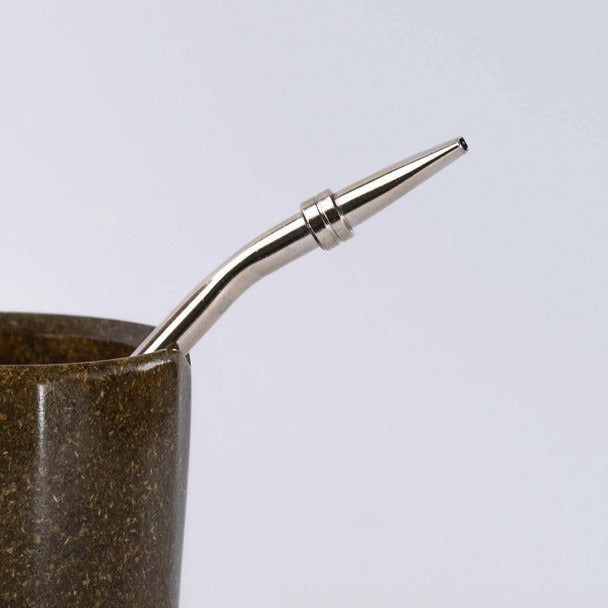 Pampa Direct Changüi Artisan Mate & Nickel-Plated Bronze Straw with Removable Filter for Perfect Enjoyment