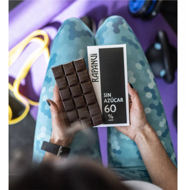 Pampa Direct Rapanui 60% Dark Chocolate Sugar-Free Bar, 80 g / 2.82 oz