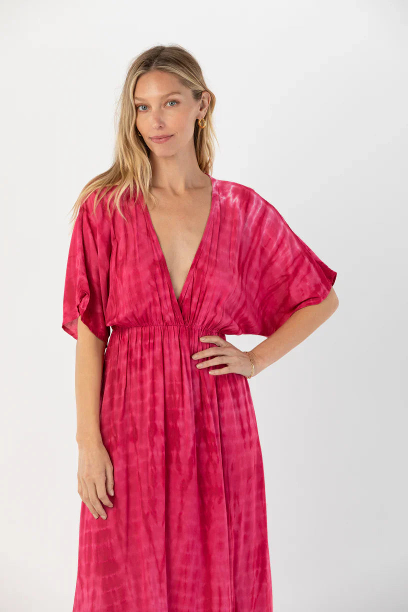 Tiare Hawaii Elise Maxi Dress - Berry Ripples