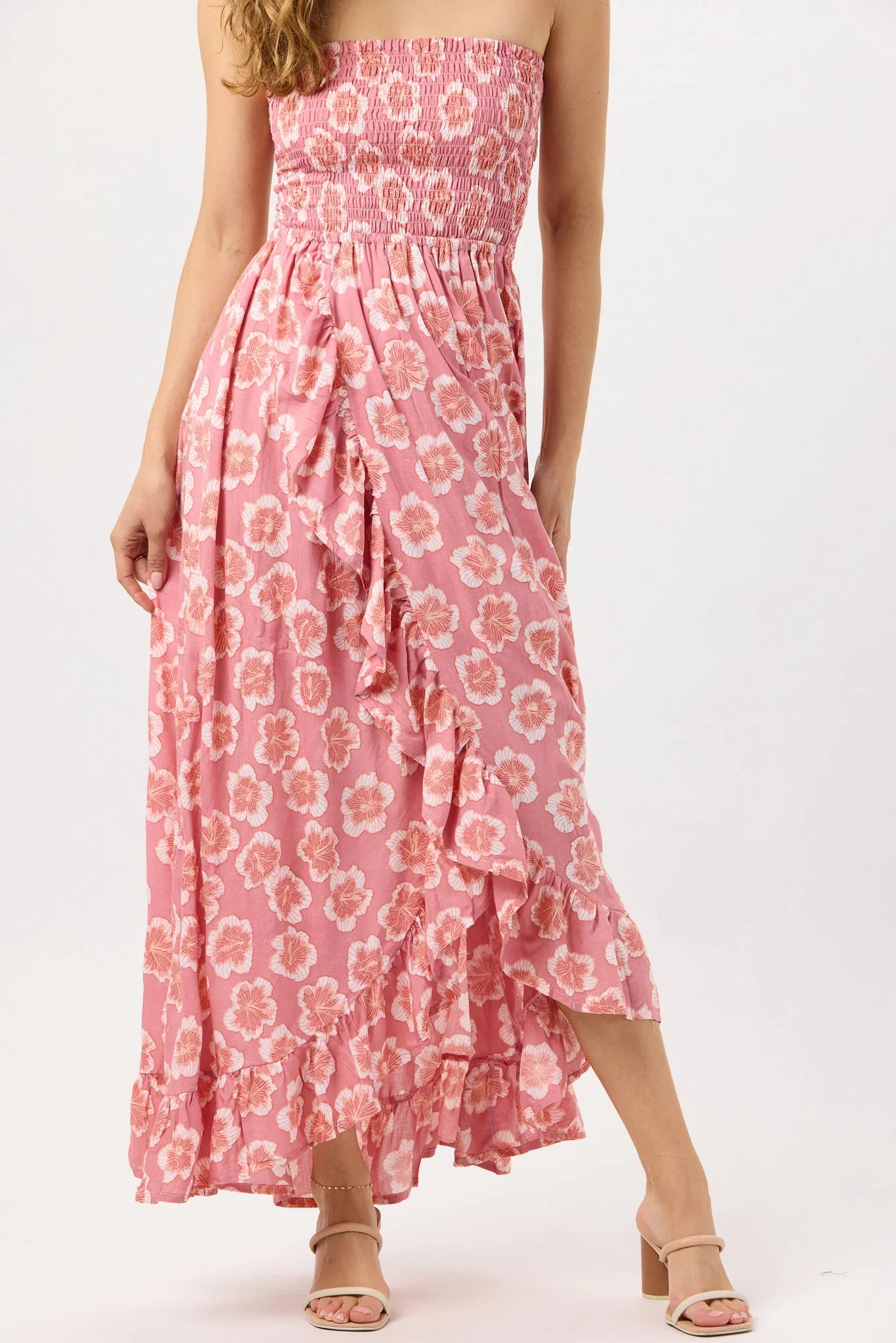 Tiare Hawaii Eri Maxi Dress - Lanai Floral Mauve
