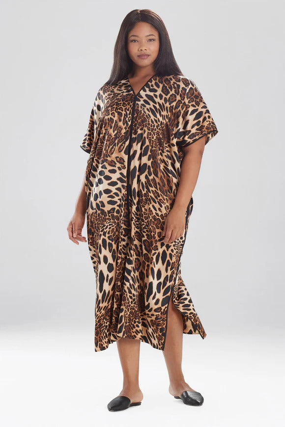 Natori Luxe Leopard Caftan