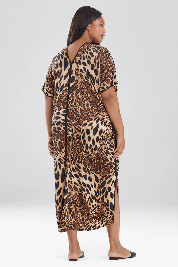Natori Luxe Leopard Caftan