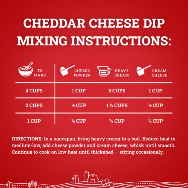 Hoosier Hill Farm Cheddar Cheese Powder 25lb
