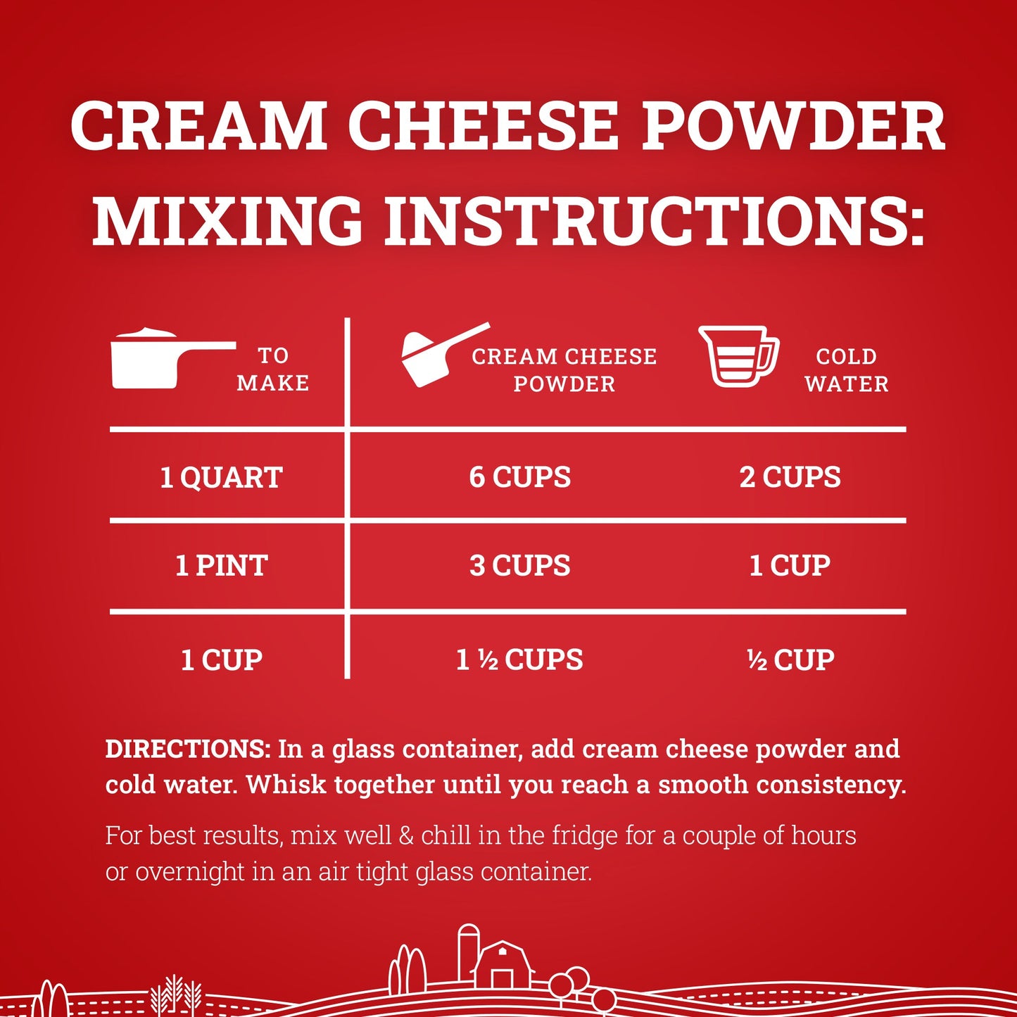 Hoosier Hill Farm Cream Cheese Powder 25lb