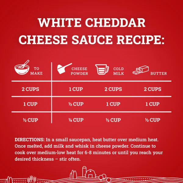 Hoosier Hill Farm White Cheddar Cheese Powder 25lb