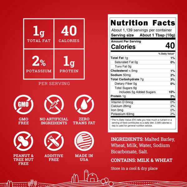 Hoosier Hill Farm Malted Milk Powder 25lb
