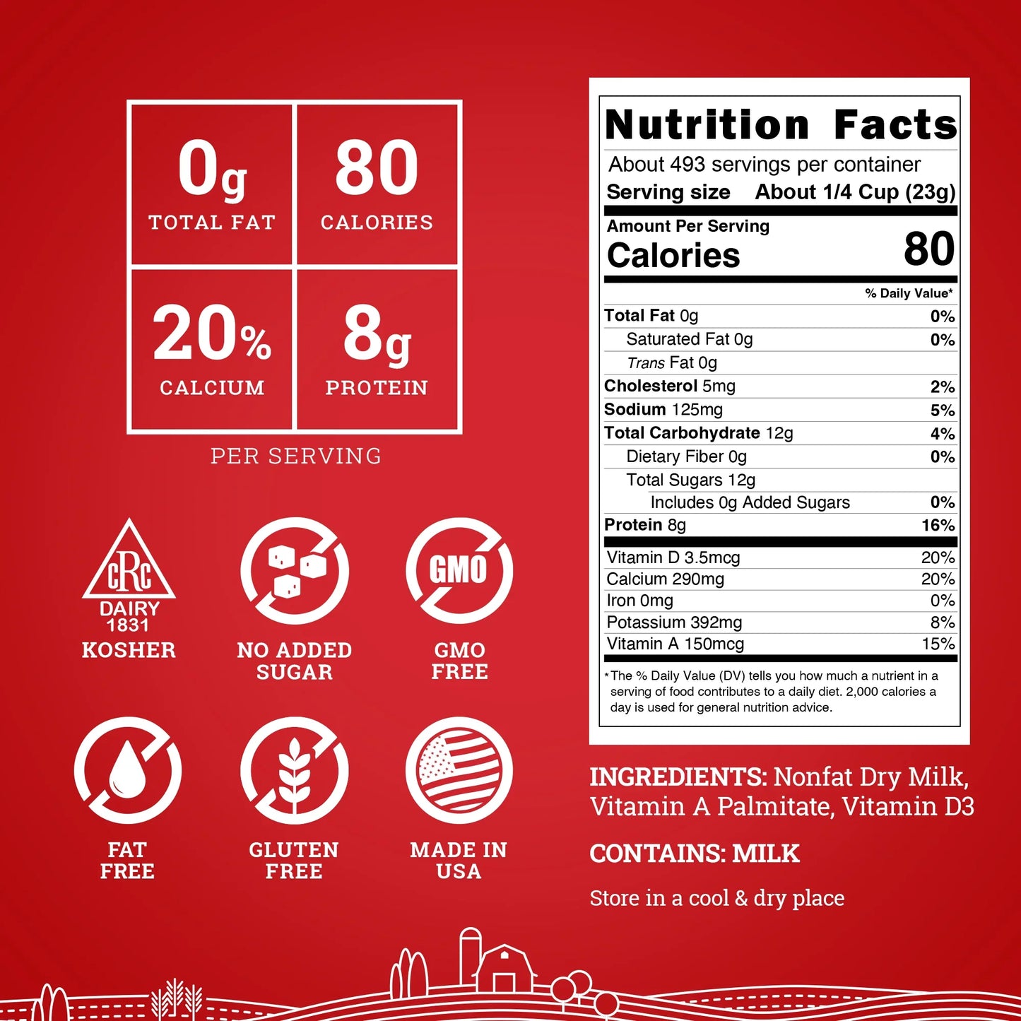 Hoosier Hill Farm Malted Milk Powder 25lb