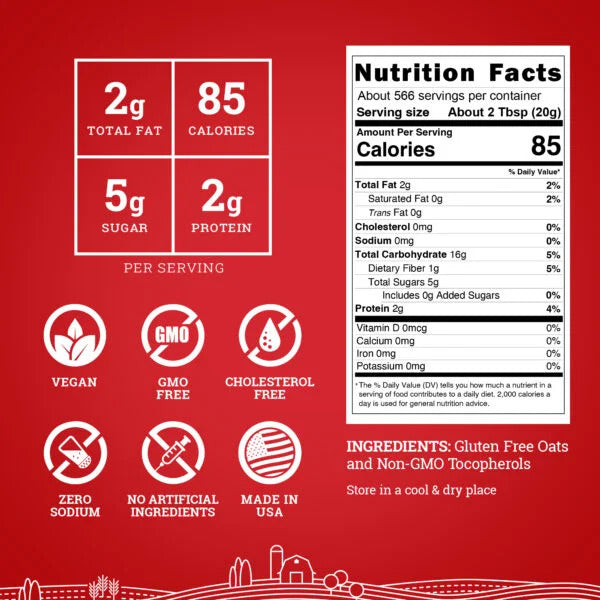 Hoosier Hill Farm Oat Milk Powder 25lb