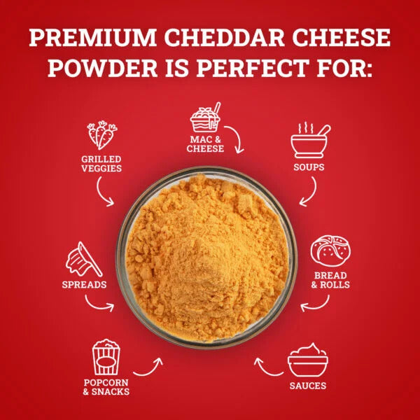 Hoosier Hill Farm Premium Cheddar Cheese Powder (No Artificial Color) 25lb