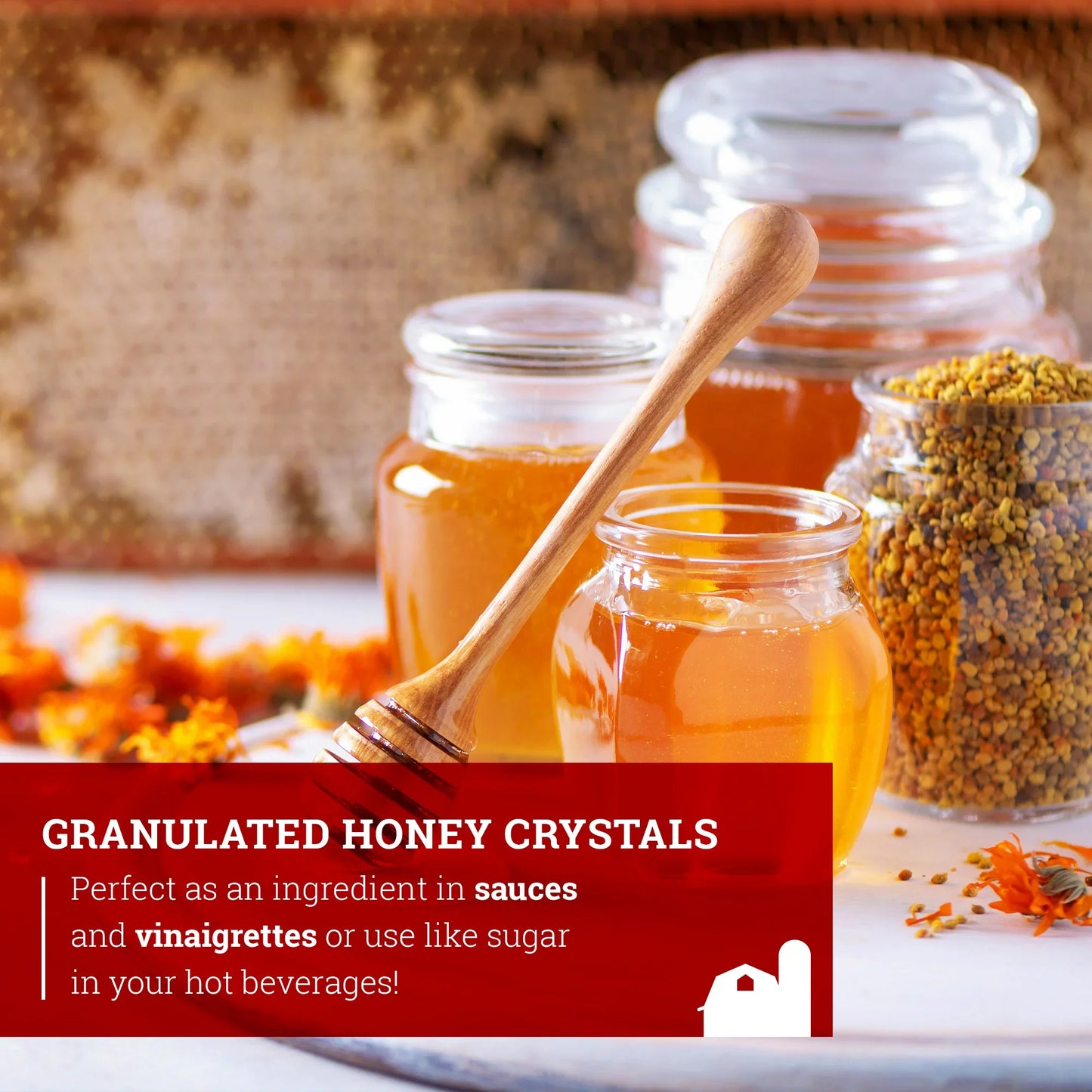Hoosier Hill Farm Granulated Honey Crystals 25lb