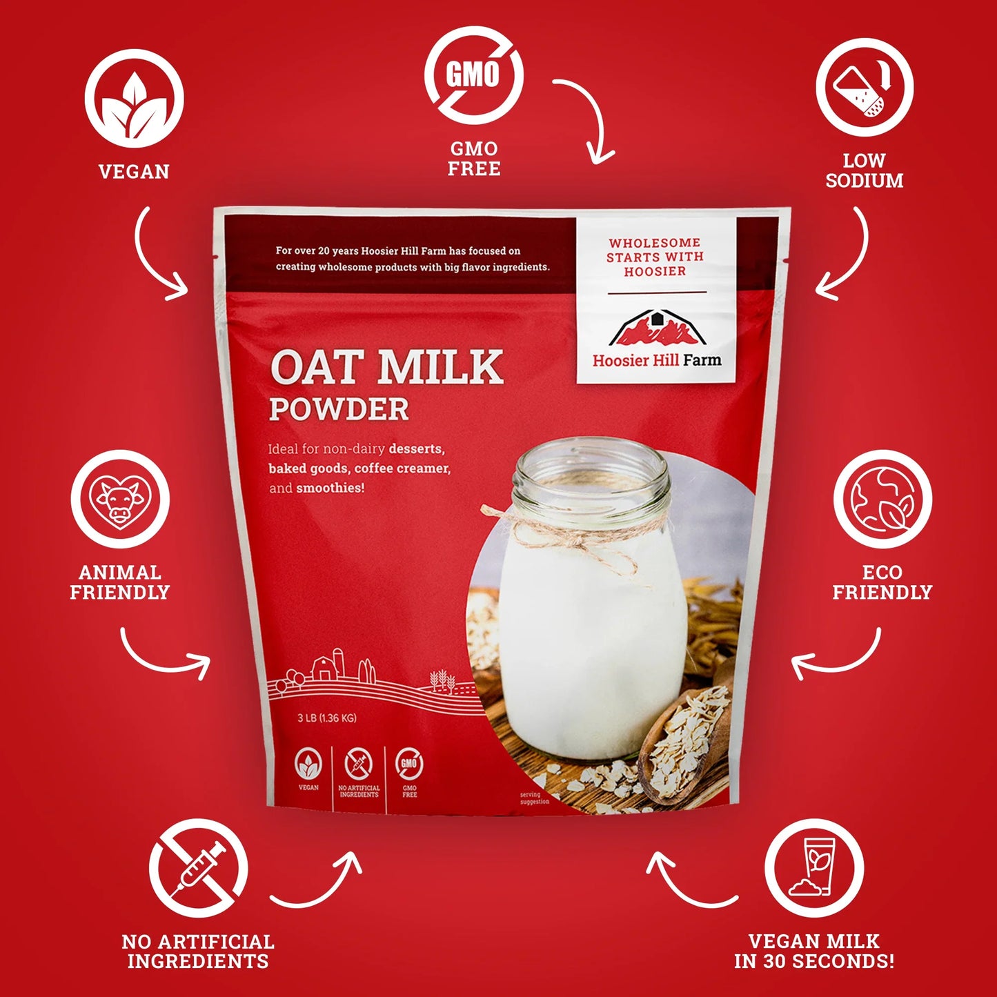 Hoosier Hill Farm Oat Milk Powder