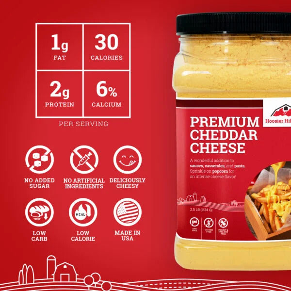 Hoosier Hill Farm Premium Cheddar Powder, No Artificial Color