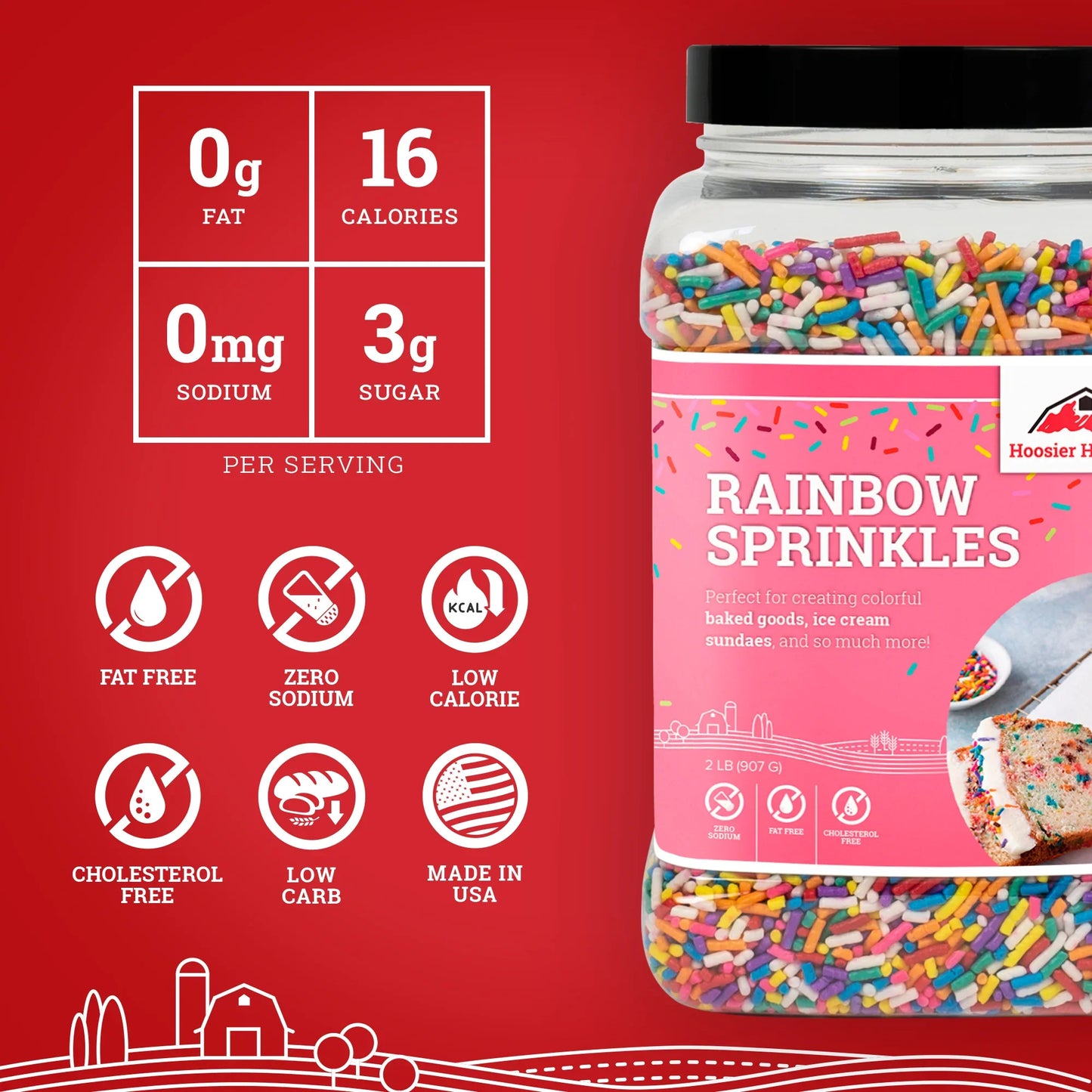 Hoosier Hill Farm Rainbow Sprinkles