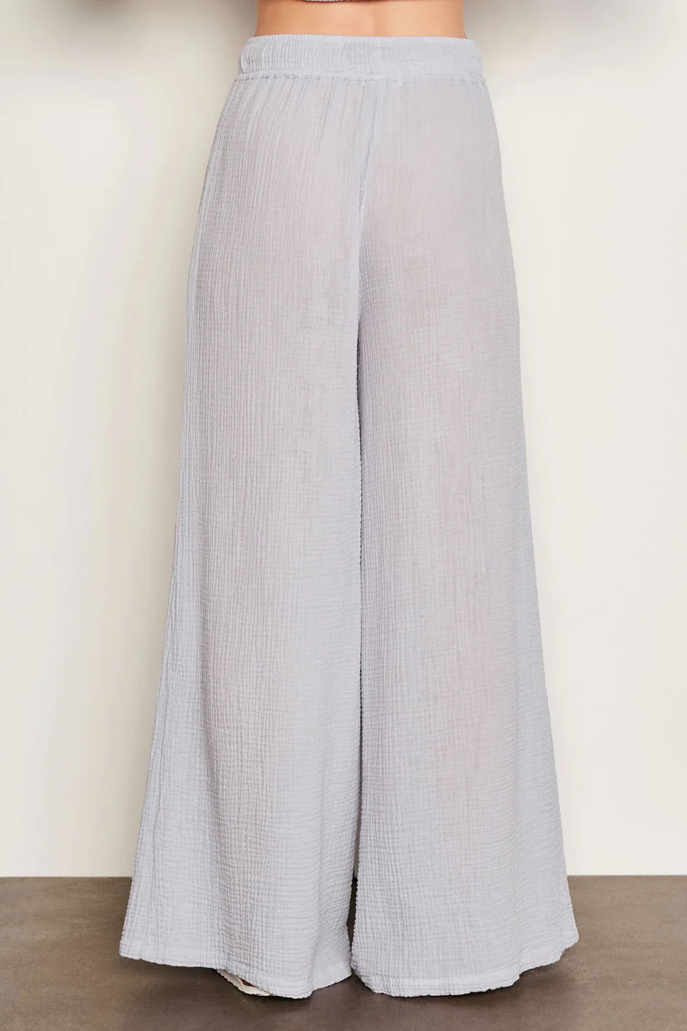 BAILEY/44 Women's Sundry Gauze Wide Leg Pant in Blue Linen