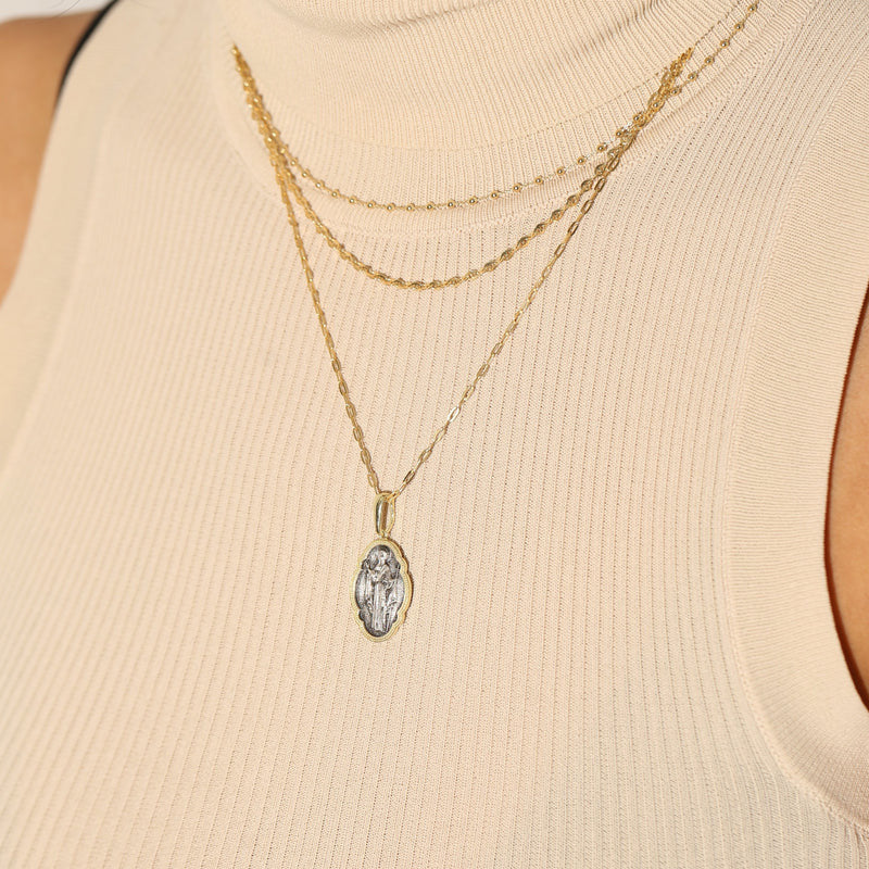 ARGENTO VIVO THE ANTIQUE MARY MEDALLION