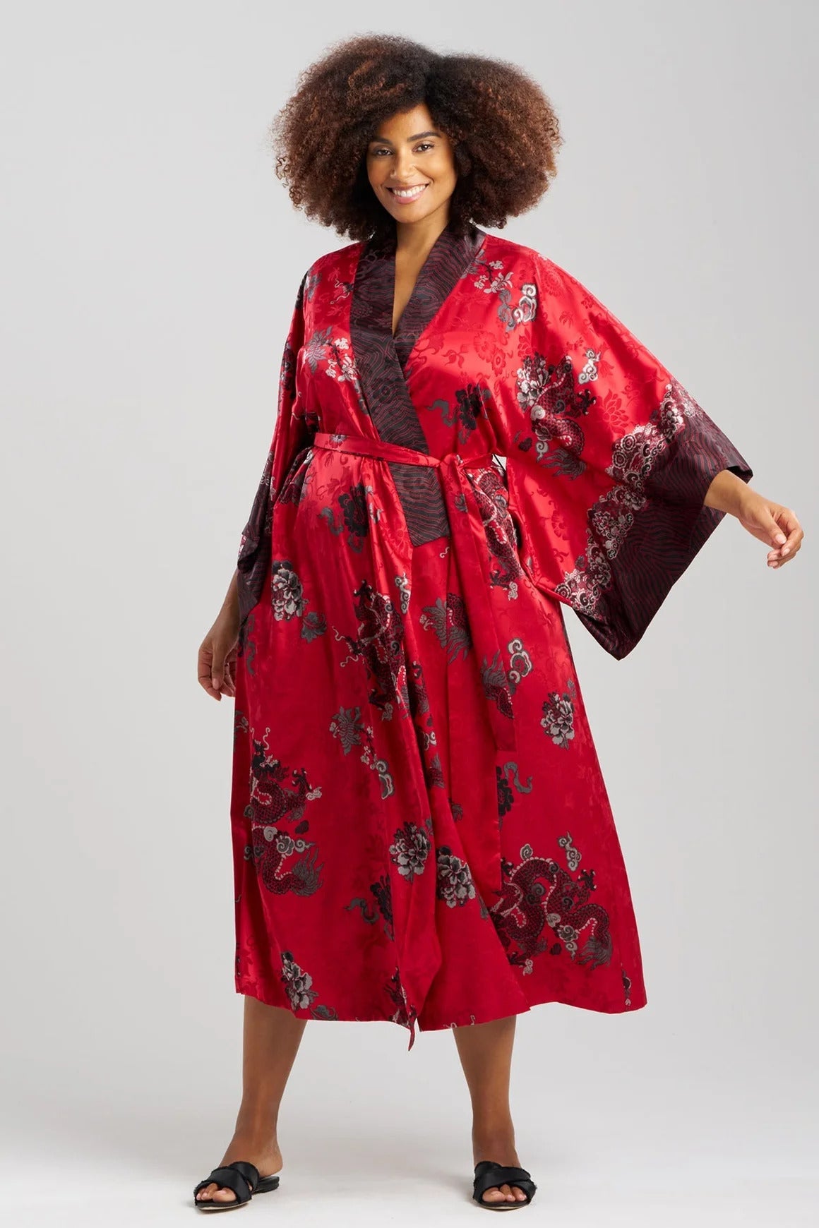 Natori Imperial Dragon Jacquard Robe