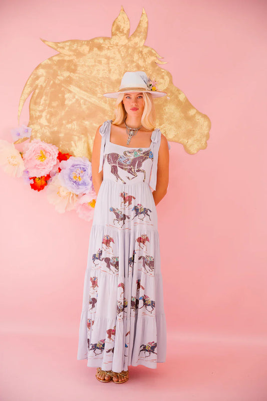 Judith March VICTORY LAP BLUE DRESS