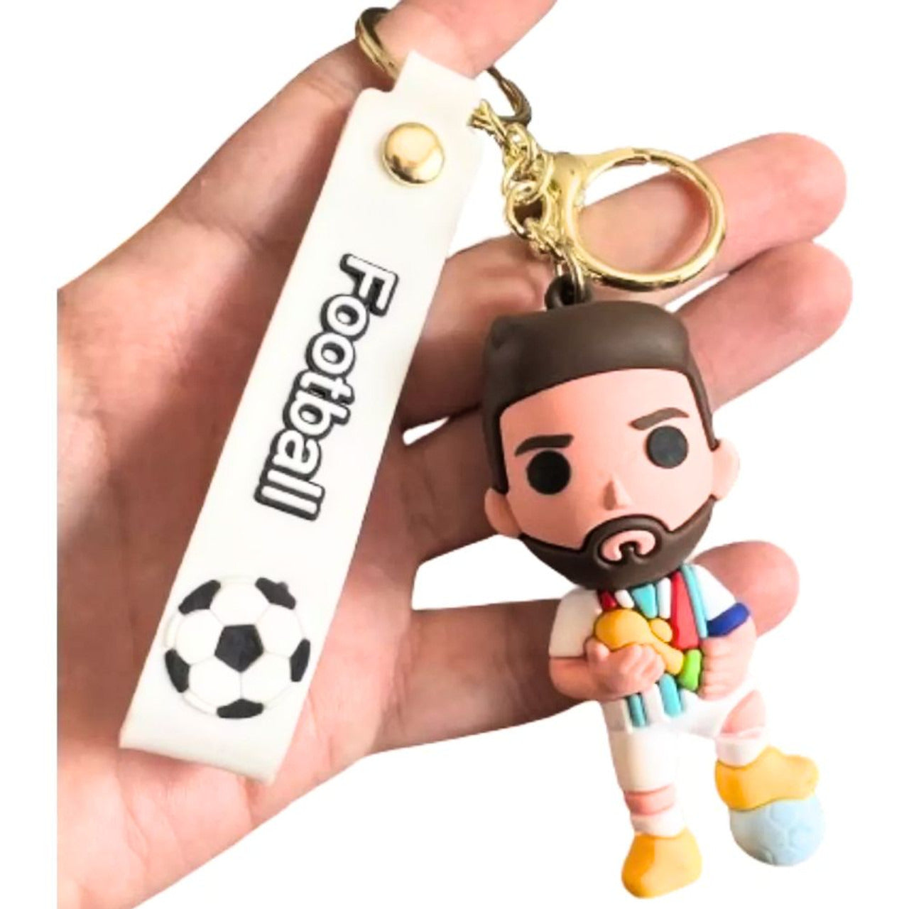 Pampa Direct Keychain Lionel Messi Copa Llavero Selección Argentina Funny Football Futbol Key Holder