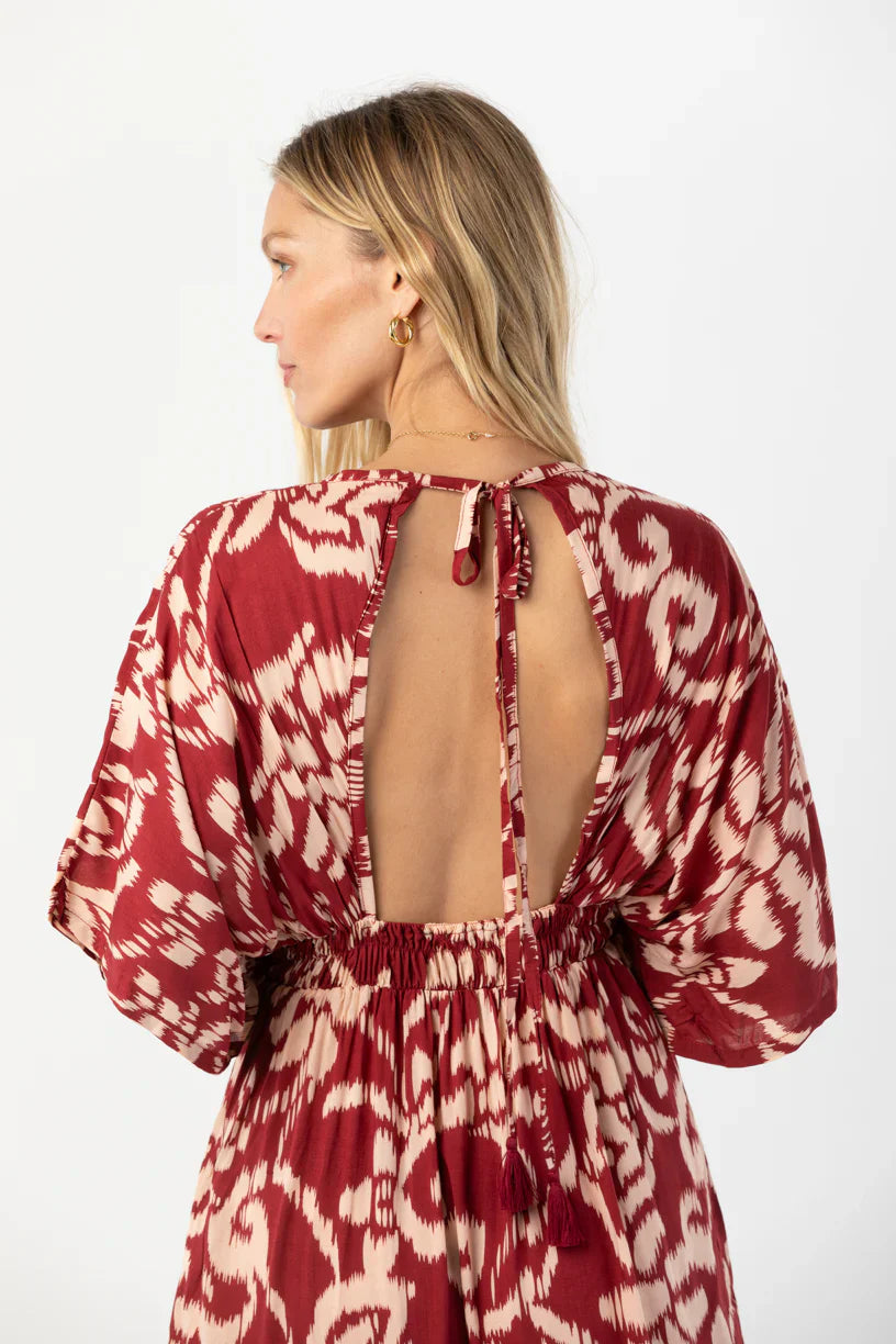Tiare Hawaii Levine Maxi Dress - Nomadic Maroon