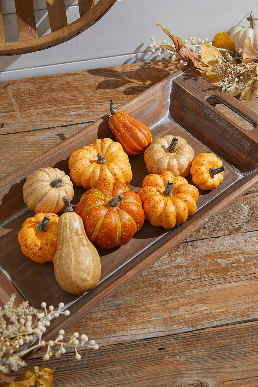 Decorator's Warehouse Mixed Pumpkin Asssortment - Set of 9