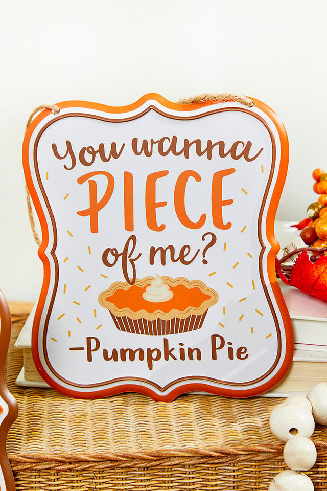 Decorator's Warehouse 7" x 6" Tin Thanksgiving Sign