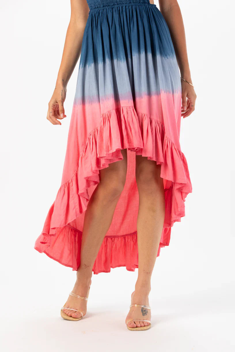 Tiare Hawaii Naia Midi Dress - Navy Pink Ombre