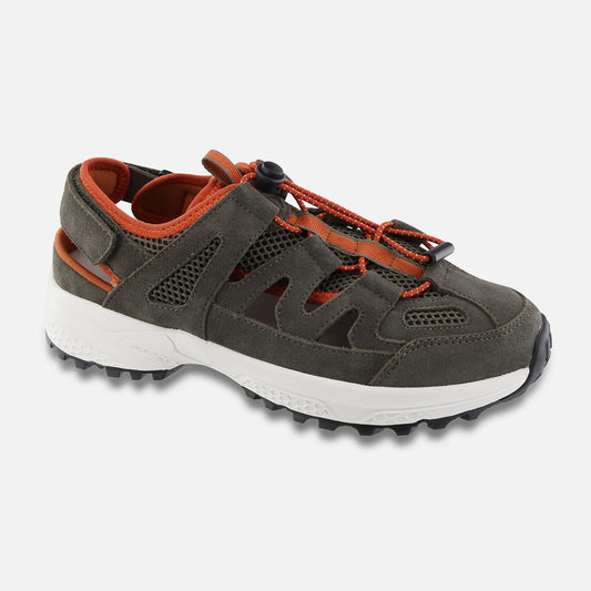 Apexfoot Women's Closed Toe Sandal - Sage/Burnt Orange