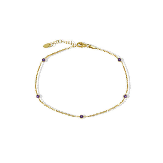 ARGENTO VIVO THE ESSENTIAL CZ CIRCLE ANKLET 2