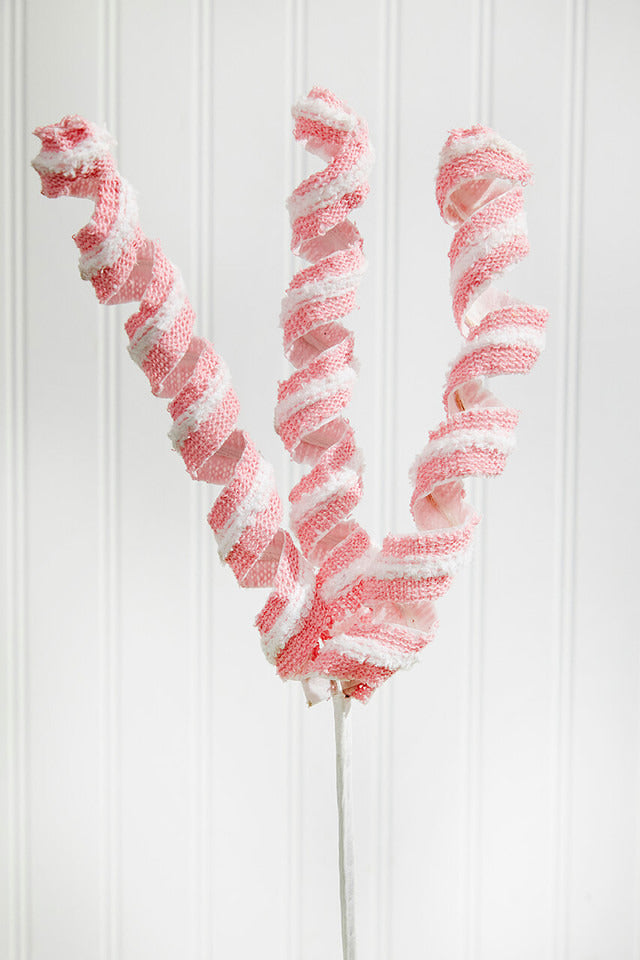 Decorator's Warehouse 19" Pink and White Twist Spray
