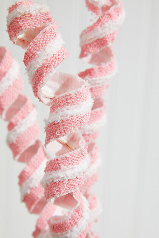 Decorator's Warehouse 19" Pink and White Twist Spray